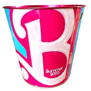 Barbie Cinemark Movie Tin Popcorn Bucket